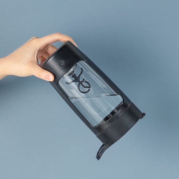 Elektrisk Shaker-flaske, Blender-flasker, Laget med Tritan - BPA-fri - Bærbar Blender-kopp/USB-ladbare Shaker-kopper svart