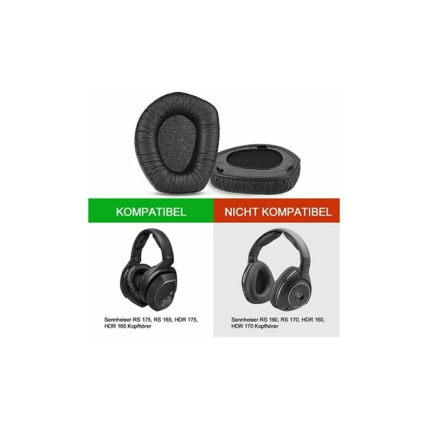 Sennheiser RS ​​​​serie øreputer og øreputer (1 par, 1 froskeskinn hodetelefonetui (med spenne) *2)