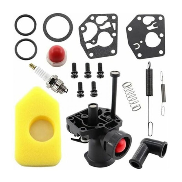 Förgasarkit för gräsklippare 499809 498809a 494406 och luftfilter 698369 Regulatorfjäder 691859 692211 Membran 795083 495770