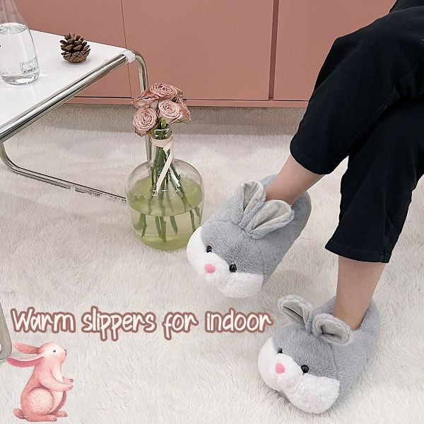 Bubble Classic Bunny -tossut miehille ja naisille, tytöille, hauskat eläintossut, söpöt plyysi puputossut, pääsiäislahja
