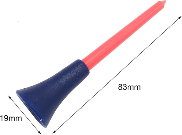 50 stk (tilfeldige farger) Plast Golf Skaft 3-1/4 Tommer Holdbare Gummi Sete Golf Skaft