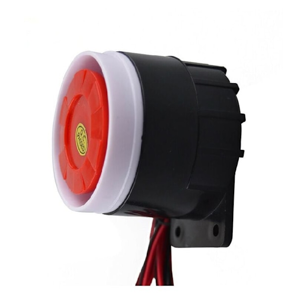 12V 120dB mini ledningssirene til alarm Sikkerhedssystem alarmtilbehør Alarmsystem Sikkerhedssystem til hjemmet Hjemme Klaxon Buzzer Høj Alarm