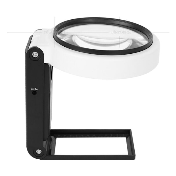 LIGHT LAGUE, Förstoringsglaslampa med variabel intensitet, lampa på fot med hopfällbart stöd