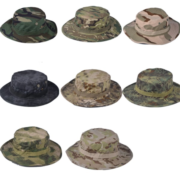 Outdoor Camouflage Boonie Hat Thicken Military Tactical Cap för H