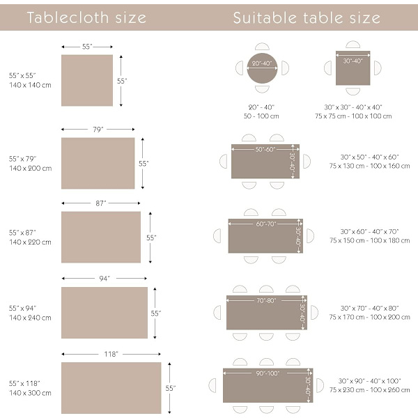 Rektangulär fläckbeständig bordsduk i linne och bomull med tofsar, enkel stil för köks- och matbordsdekoration (Fyrkantig, 140 x 140 cm)