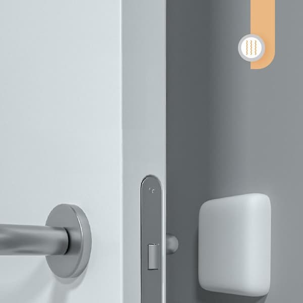 5x Silikon Dørstoppere Lydløse Dørhåndtak Bumper Tykk Elastisk Veggbeskyttende Buffer (Kvadrat)