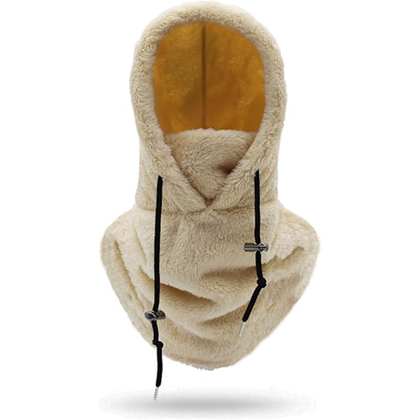 Sherpa-huppuhiihtosuoja, fleece-balaklava tuulenpitävä talvimask