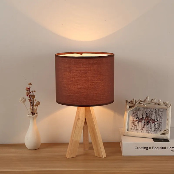 Dimbar bordslampa med touchfunktion för barnrum, nordisk stil, LED-sängbordslampa, romantisk inomhusbelysning, 3W (röd)
