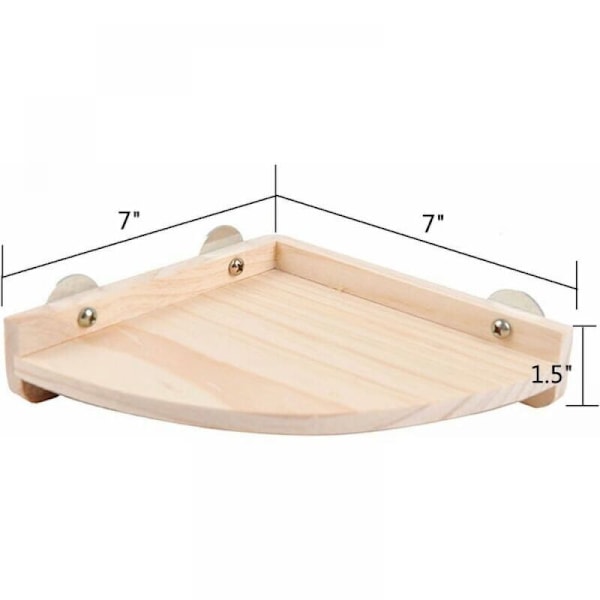 Fläktformade pedaler, träplattformspedaler, plattformsstöd för smådjur, buraccessoarer i Hamster