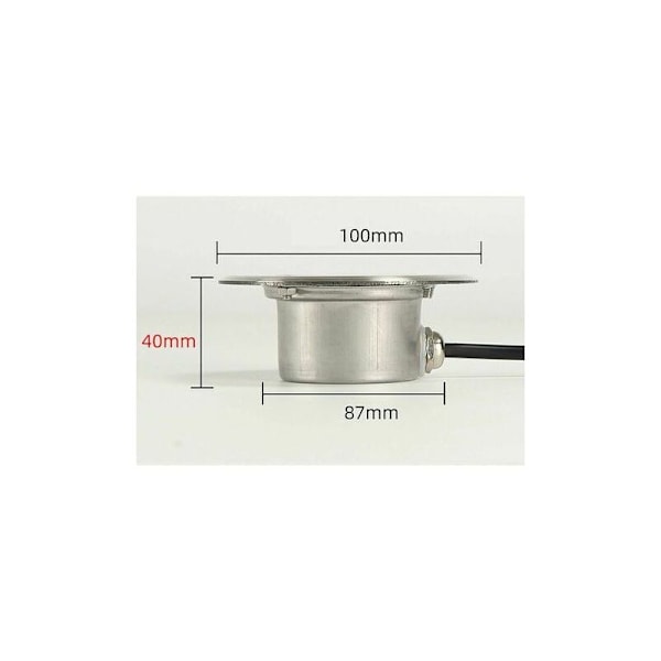 Inbyggd utomhus LED-spot mycket tunn terrass 3w stöd LED-stöd rostfritt stål kropp rostfritt stål d för utomhus trottoar, terrass, trädgård,