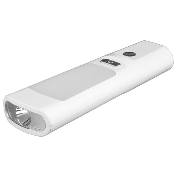 Nødlys med induksjon, bevegelsessensor, lommelykt, 60° deteksjon, 15 LED, oppladbart batteri