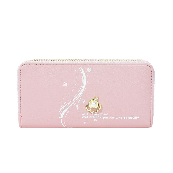 Armband Plånbok PU Läder Väska Dam Clutch Semestergåva Rosa