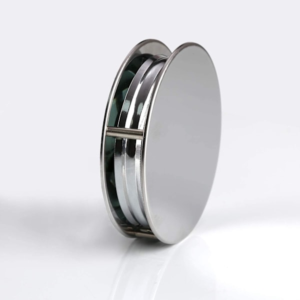 1 st Bärbar Fällbar Lupp Handhållen Lupp Metall Läslupp 10X 60mm Lins för Inspektion Vetenskap Kontor Resekarta