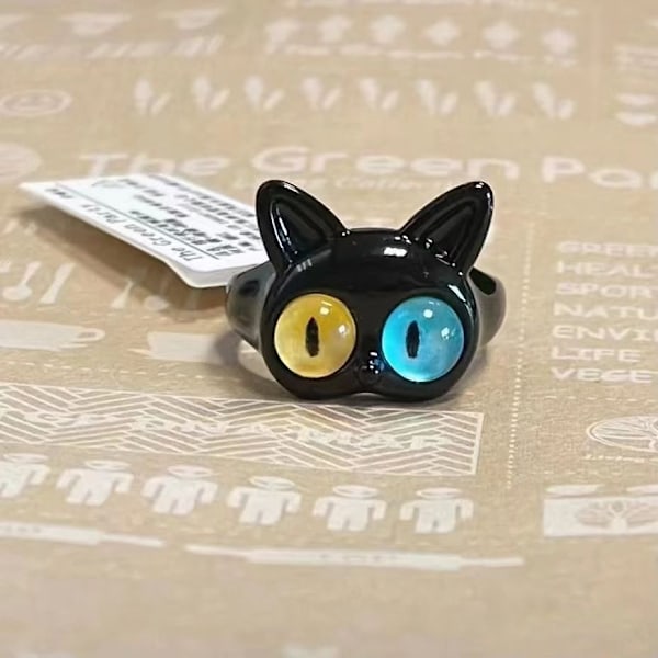 (Set om 5) Cartoon Shape Alloy Monster Ring - Barnring - Cartoon Alloy Material - Söt Present till Flickor - Cartoon Monster Ring