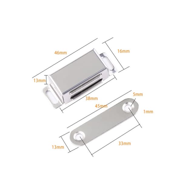 Magnetiske dørstop (46mm - 6 stk.)