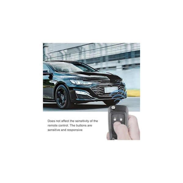 2-knappers nøkkelskall kompatibelt med Opel Astra Insignia Meriva Mokka Zafira Adam og Chevrolet Cruze Aveo Matiz Captiva Spark Trax Orlando Fjernkontroll con