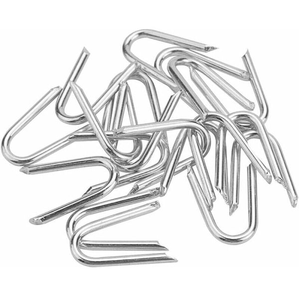 140 Stk. Galvaniserede Hegnklammer 1,2 1,9 cm U-formede Hegnsøm Galvaniserede Hegnklammer til Net