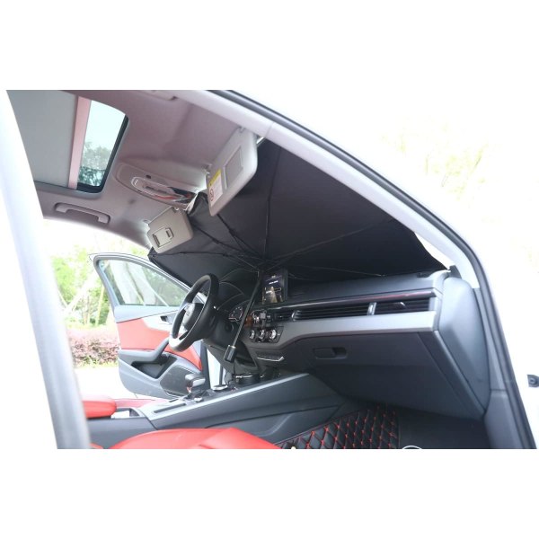 Automatisk solskjerm innvendig frontrute, paraply for automatisk SUV-lastebil (140X