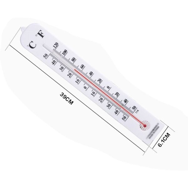 Väggtermometer för inom- eller utomhusbruk, väderbeständig