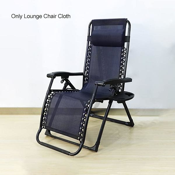 Tuolin korvaava kangas, Anti Gravity Lounge Chair kangas köysillä, Tuolin lisävarusteet Bungee joustava terassilepotuoli (sininen)