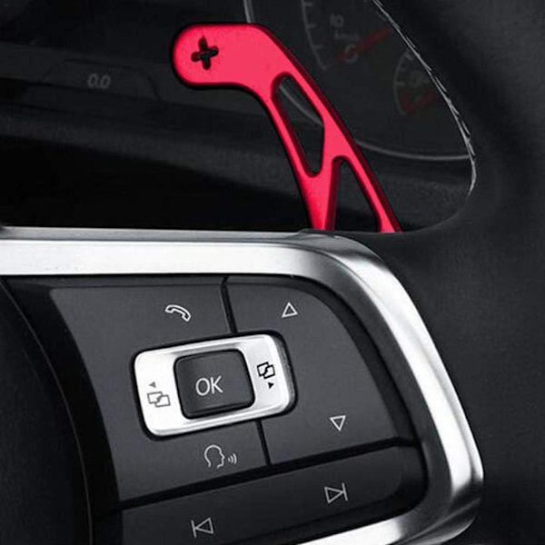 Heavy Duty Aluminium Gear Shift Paddles (Rød) til Golf Golf 7 R-line (2015-2019 modeller), Golf 7 GTI (2015-2019 modeller)