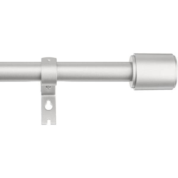 Justerbart väggstöd för gardinstång, 2-pack, nickel