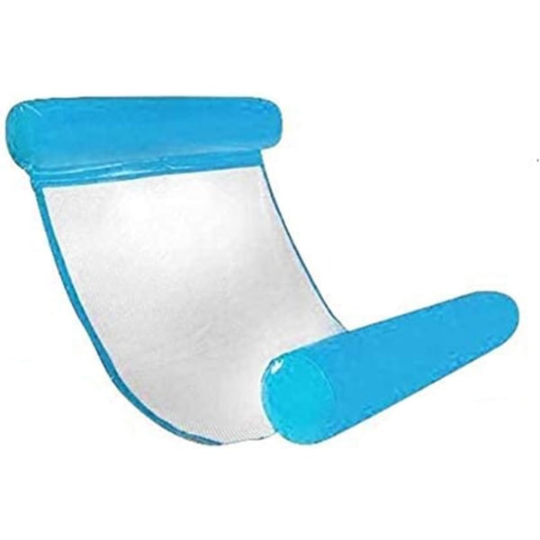 Blue Floating Bed Water Hammock Inflatable Lounger for Sea Pool Beach