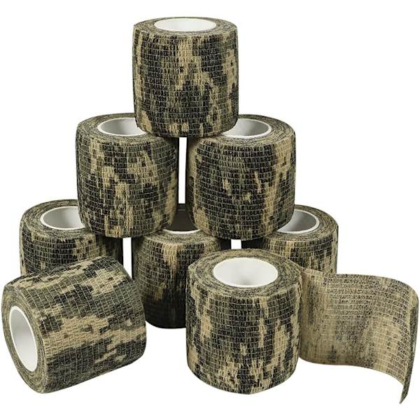 5*450cm -8 rullar kohesiv tejp kamouflage självhäftande bandage kohesiv camo självhäftande tejp elastisk medicinsk bandage tejp lim lim ba