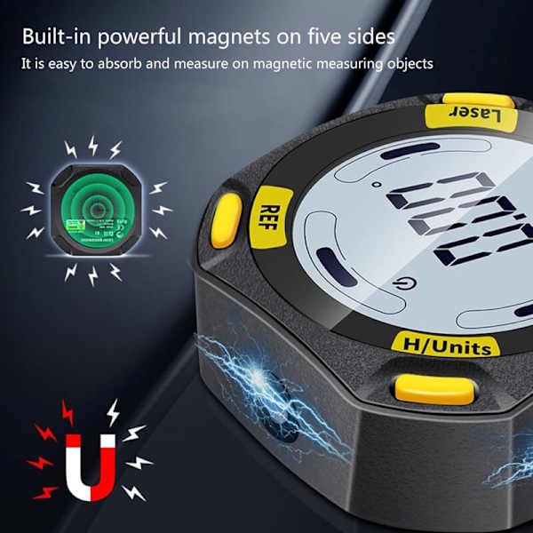 Digital vinkeldetektor Lasrar Elektronisk nivå Numerisk nivå Uppladdningsbar USB Gradvinkelmätare Lasrar Lasrar Gradvinkelmätare Inclinometer Digitala Vinklar Laser