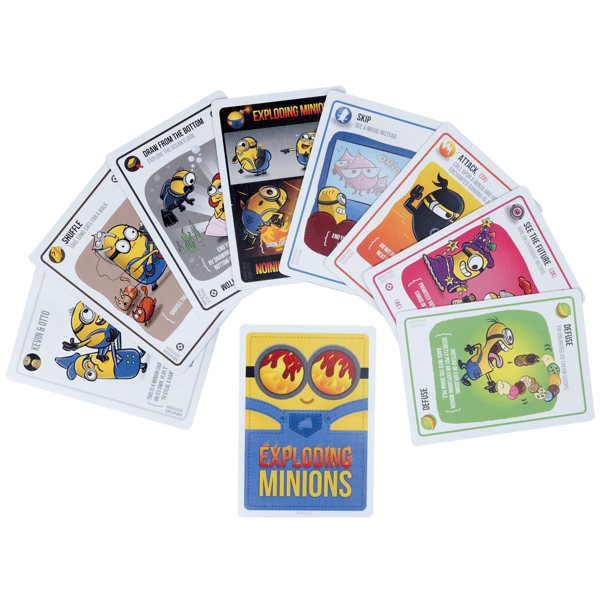 Exploding Minions Party Game av Exploding Kittens - Ett hysteriskt kortspel för hela familjen