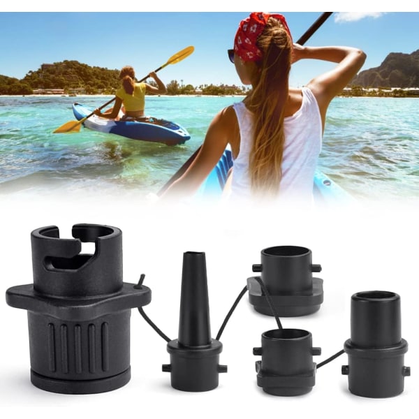 Oppustelig båd SUP pumpe adapter luft pumpe konverter og kite/Boston ventil standard konventionel luft pumpe multifunktionel luft ventil adapter eger talte pla