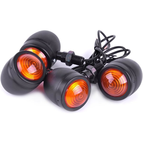 4 stk. Motorcykel Blinklys Blinklys 12V Vandtæt Universal til Motorcykel Scooter Quad Cruiser Off Road