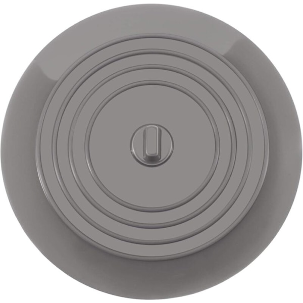 (1 stk, grå). Propper for silikon badekar Vaskepropp kjøkkenhette 15,3 cm i diameter for kjøkken, bad og vaskerom