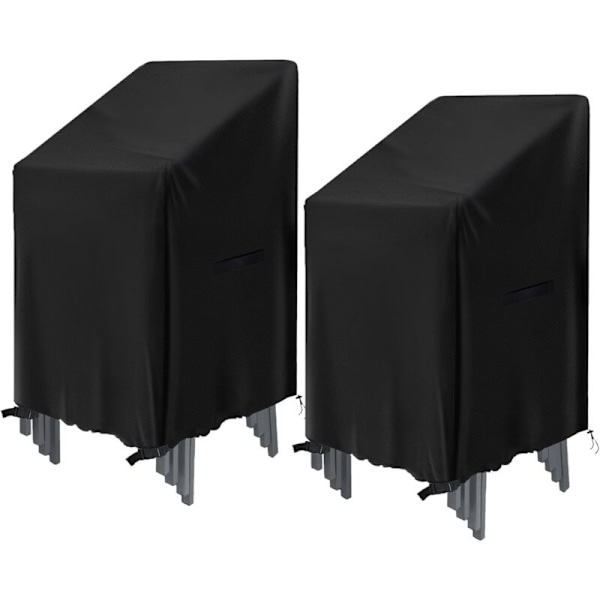 2 kpl pinottavien tuolien suojapeite, 72x72x120cm, vedenpitävä Oxford-kangasta, ulkokäyttöön tarkoitettu tuolin suojus puutarha- ja parveketuoleille