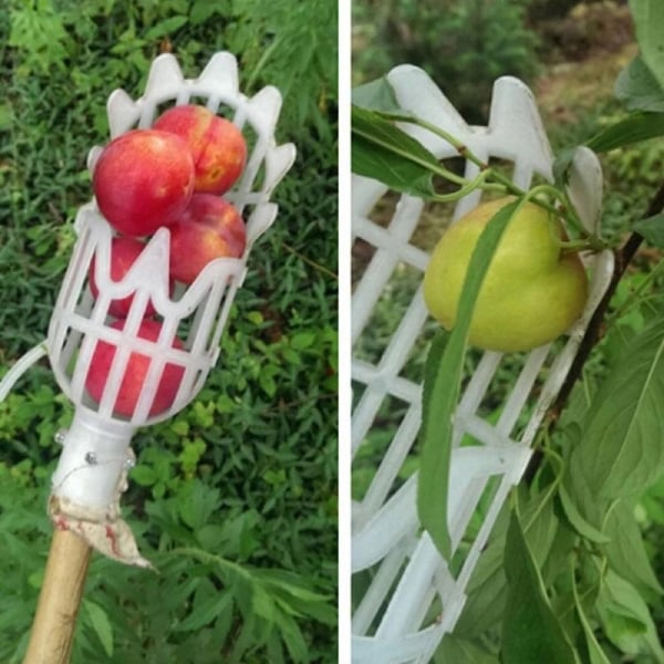 Hvidt frugthøstværktøj, plastik uden høststængel, Fru