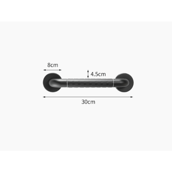 Toalettgrepp Vägghandtag SUS304 ROSTFRITT STÅL Badhandtag Handdukshållare - 300mm
