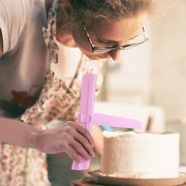 Kageskraber, Justerbar Kagespatel Kageskraber Fondant Glatteværktøj Kage Dekoration Glattere Polerer (Pakke med 2)