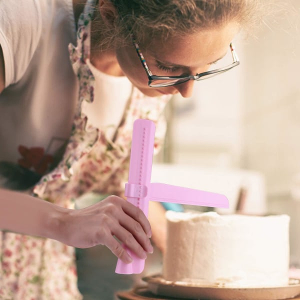 Kakkusilottaja, Säädettävä Kakkuspatula Kakkuraspa Fondant-Sileätystyökalu Kakun Koristelu Sileätyskone Kiillottaja (2 Pakkausta)