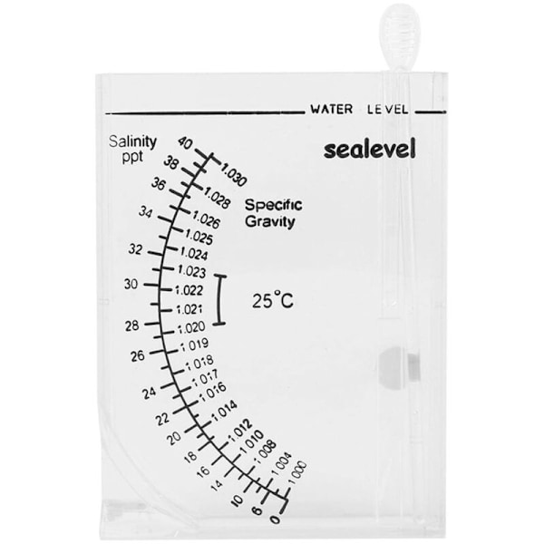 Hydrometer Salinometer för Akvarium Hydrometer Salinometer för Saltvatten Salinimeter för Akvarium