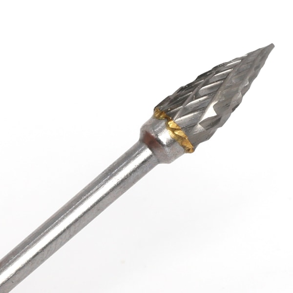 10 stk dobbelt fløjtet roterende fil slibehoved 3×6mm hårdmetal wolframcarbid slibehoved roterende fil fræser