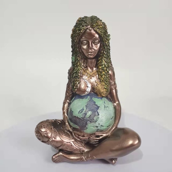 Millennial Gaia Statue, Mor Jord Statue, Mor Jord Gudinne Statue, Mor Jord Kunst Statue, Polyresin Figurine, Gaia Kunst Statue, Gaia Statue, Gave F