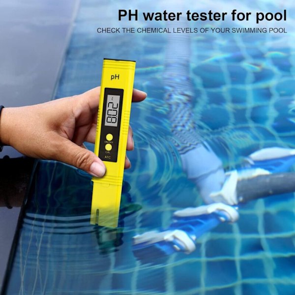 VATTENKVALITETSTEST MYPH TDS PH EC Temperatur 4 I 1 Digital testare med LCD-testskärm för pool, akvarium
