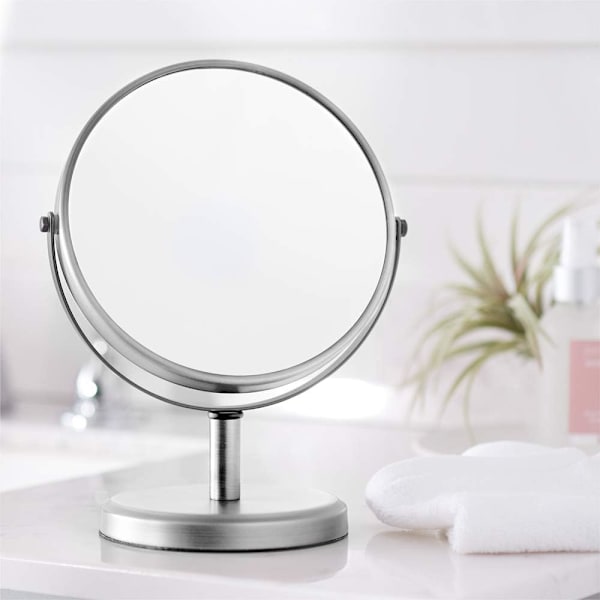 Moderni kaksisuuntainen peili, nikkeli, 10 cm