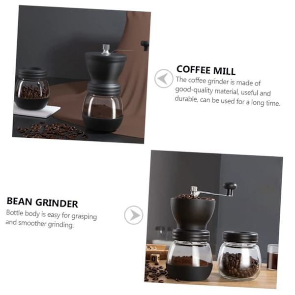 Manuel kværn kaffebønner manuel espressokværn manuel espressokværn kaffeespresso rustfrit stål kværn møtrik rejse håndkværn glas