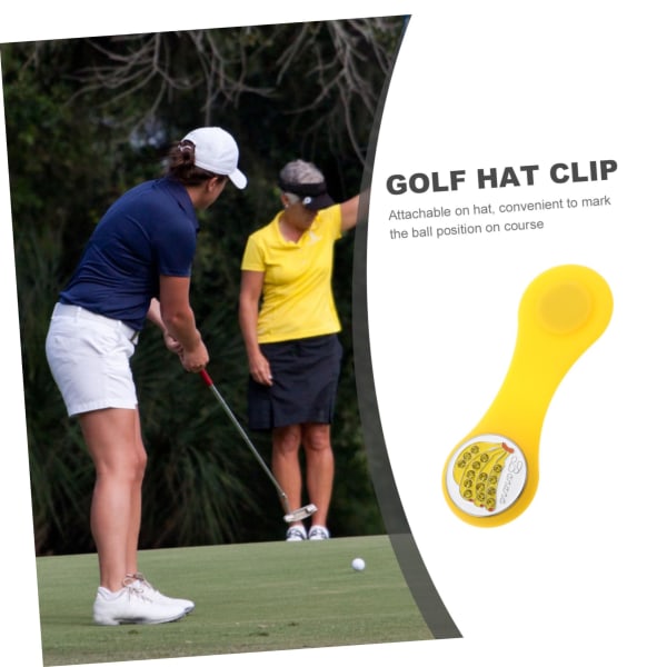 Frugt Hat Frugt Dekoration Gul Golfs Markør Cap Clip Bold Markør Praksis Golfs Markør Værktøj Silikone Cap Gave Tricky Golf Tricks
