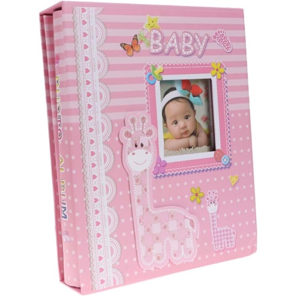 Fotoalbum för foton Babyfoto Baby Babyfotoalbum Senior Barnalbum Fotoalbum att personifiera Baby Rosa Babyfoton Förvaring