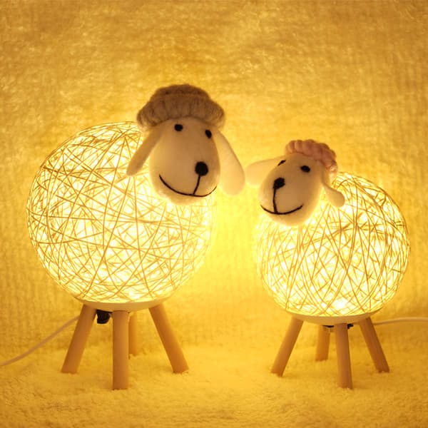 Introduktion af Sheep Night Light til 7. 86 tommer USB sød sengetidslæselampe - The Sheep Night Light, (uden batterier) LED-sengebord