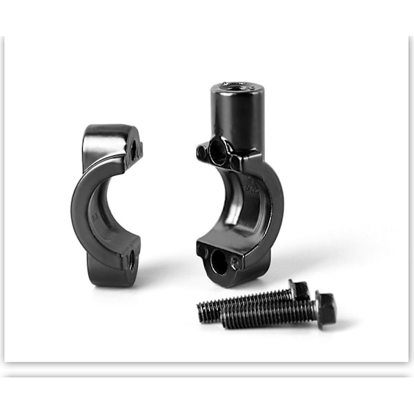 2 st Motorcykel Styrebackspegel Fäste, Universal 7/8\" Styrebackspegel Fäste 8/10mm Spegelmonteringsfäste