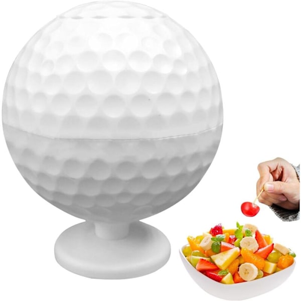 Automatisk tandstikdispenser golfboldform automatisk tandstikholder automatisk tandstikæske til hjemmekøkken spisestue bar
