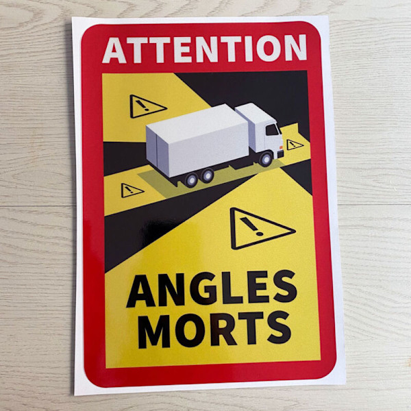 2 Pakk Magnetiske RV Blindsonestickers, UV-bestandige Advarselsstickers for Bobil Varebil Lastebil Buss (Lastebiler)